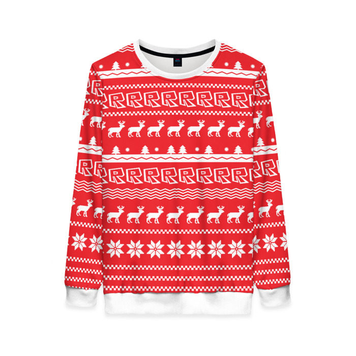 Женский свитшот 3D Новогодний Roblox фото