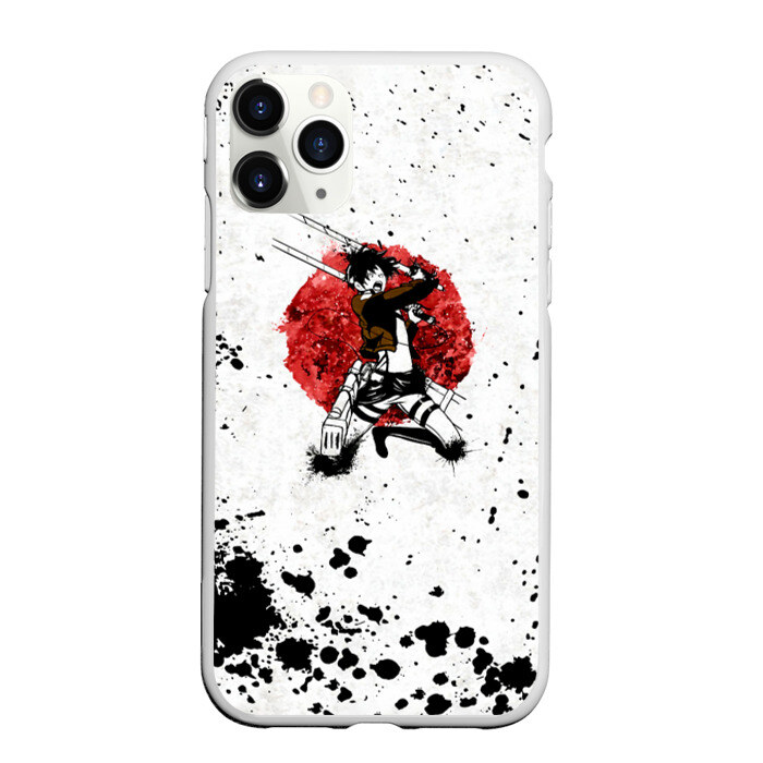 Чехол для iPhone 11 Pro матовый Атака титанов фото