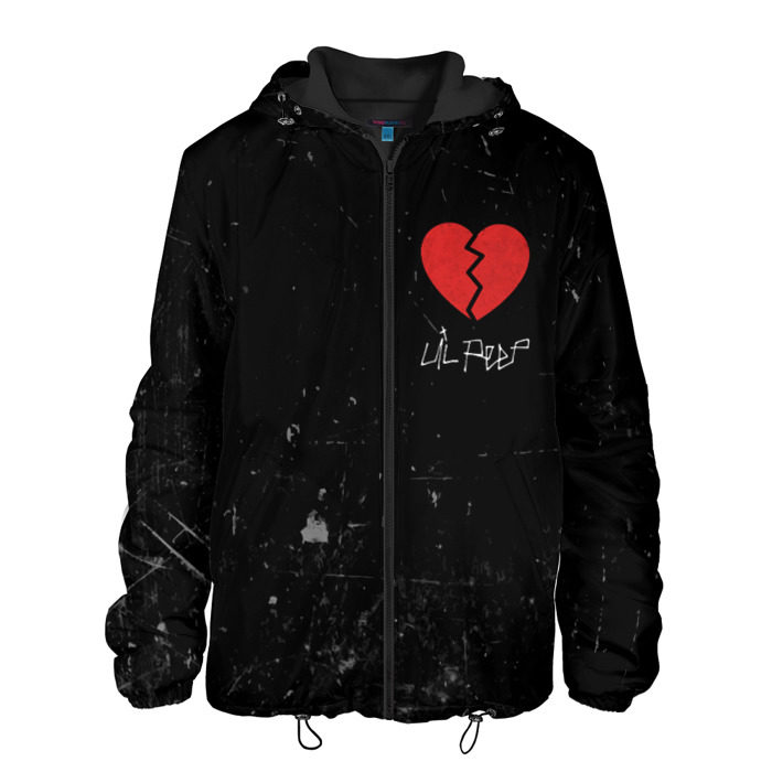 Мужская куртка 3D Lil Peep Broken Heart фото