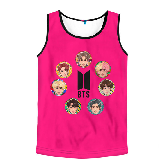 Мужская майка 3D BTS фото