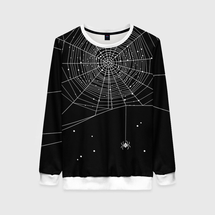 Женский свитшот 3D Паутина фото
