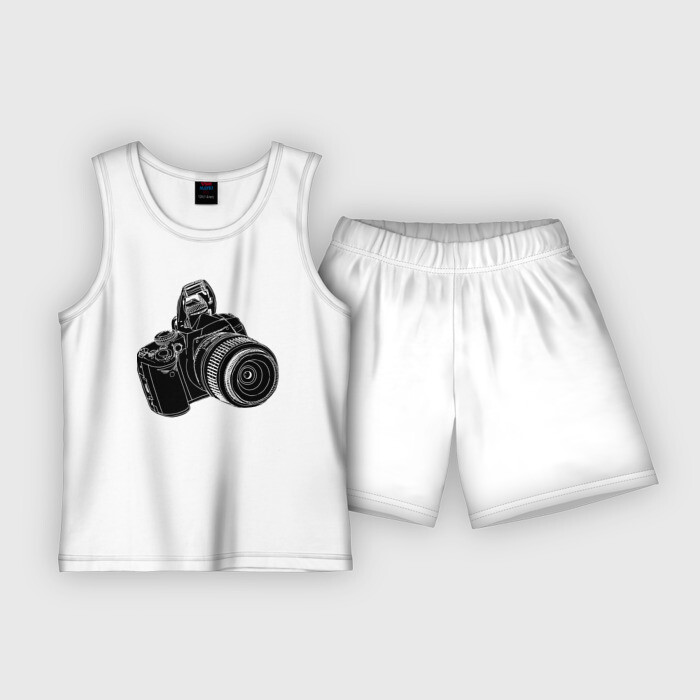 Детская пижама с шортами хлопок зеркалка фото