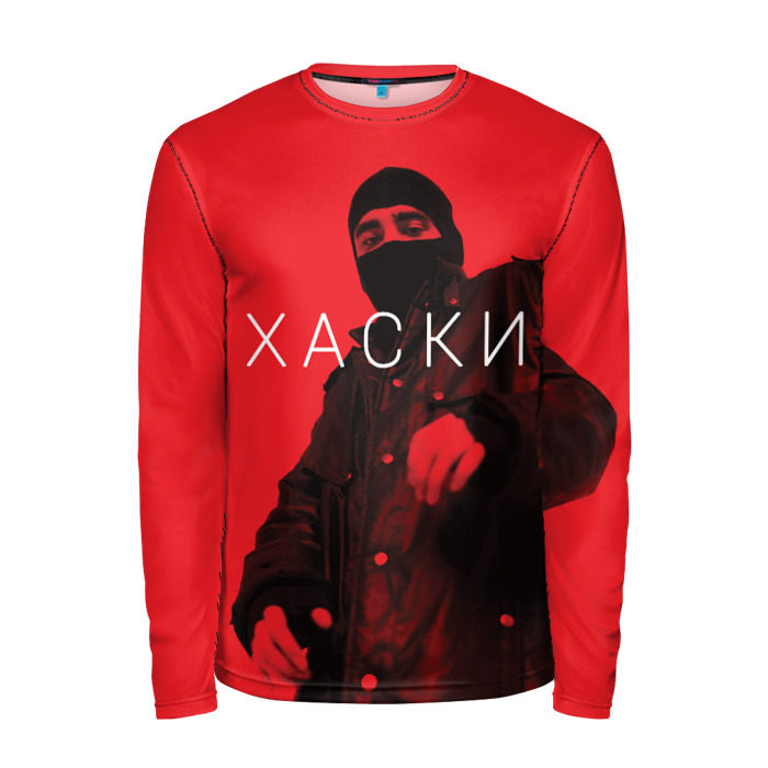 Мужской лонгслив 3D ХАСКИ фото