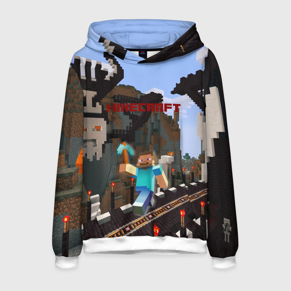 Мужская толстовка 3D Minecraft фото
