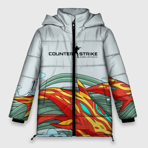 Женская зимняя куртка 3D CS GOAquamarine Revenge фото