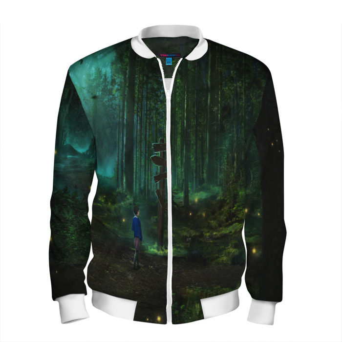 Мужской бомбер 3D Очень странные дела фото