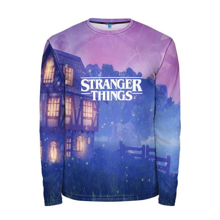 Мужской лонгслив 3D Очень странные дела фото