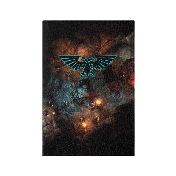 Обложка для паспорта матовая кожа Warhammer фото