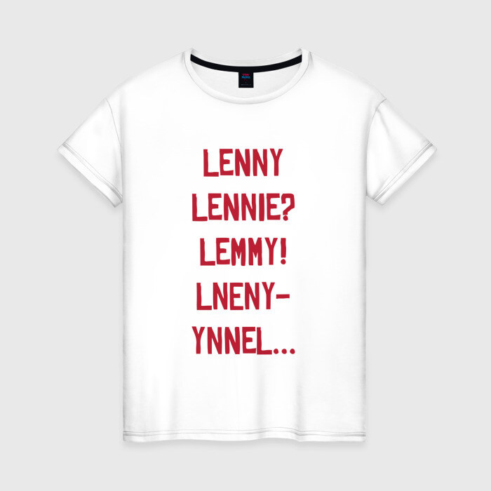 Женская футболка хлопок Lenny фото
