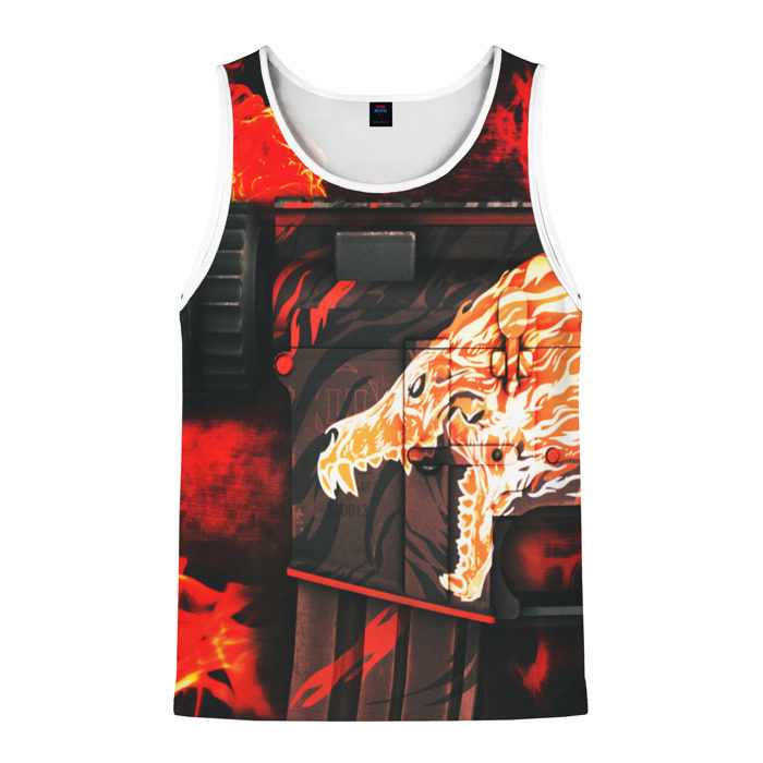 Мужская майка 3D cs go: HOWL|Вой фото