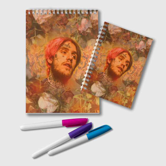 Блокнот Lil Peep rose фото