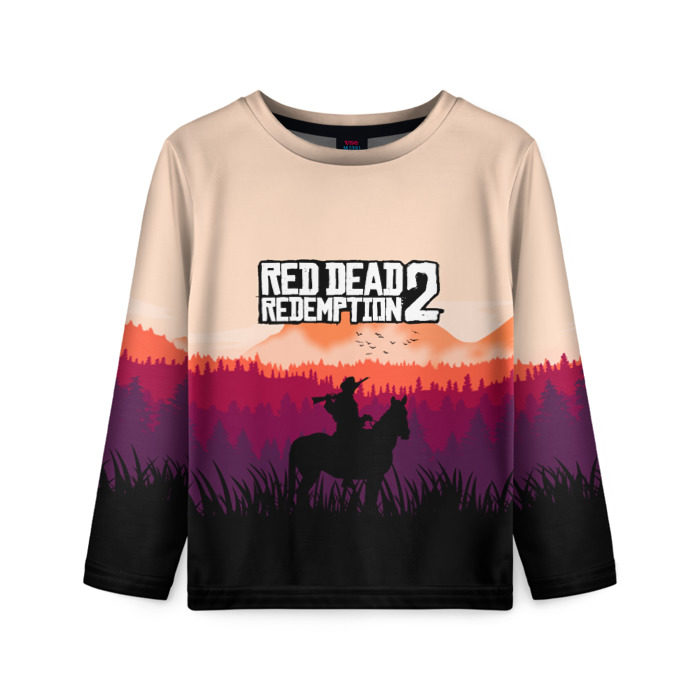Детский лонгслив 3D Red Dead Redemption фото