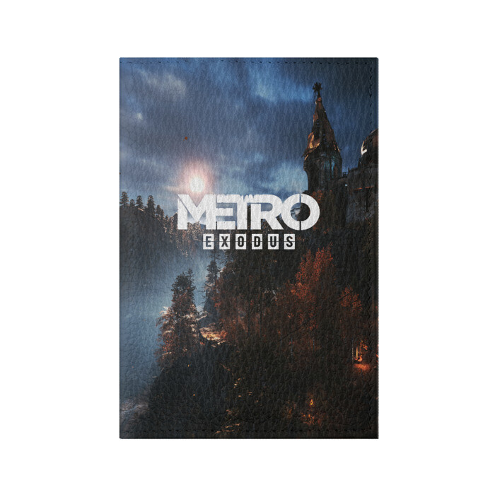 Обложка для паспорта матовая кожа METRO EXODUS фото