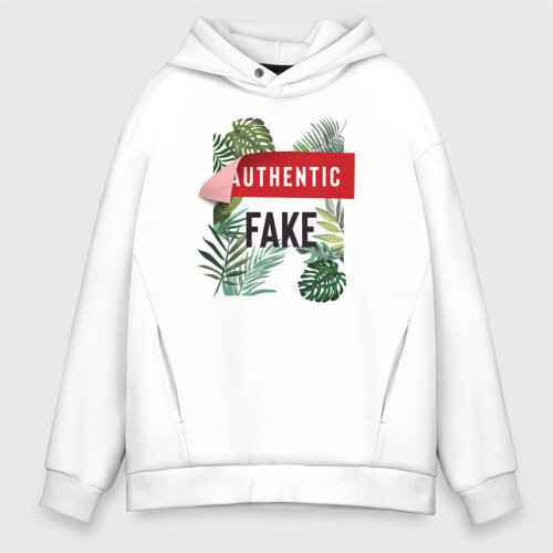 Мужское худи Oversize хлопок Fake фото