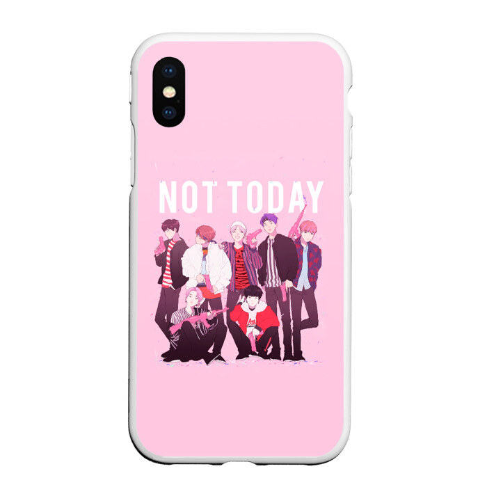 Чехол для iPhone XS Max матовый BTS фото