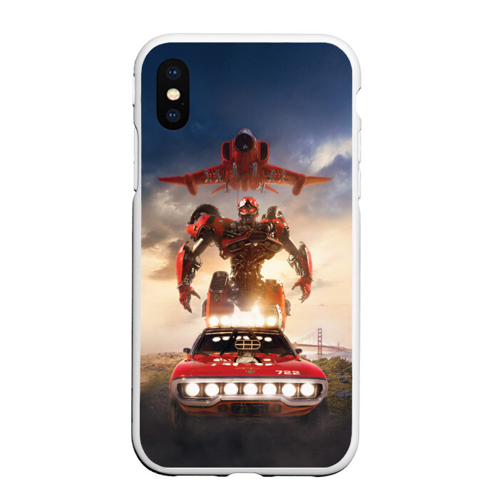 Чехол для iPhone XS Max матовый Трансформер фото