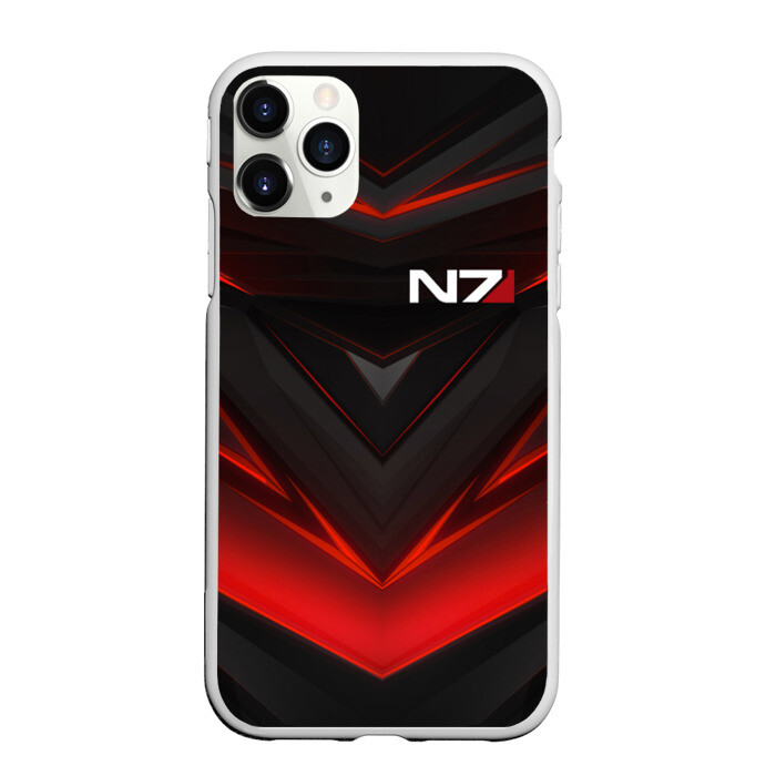 Чехол для iPhone 11 Pro матовый MASS EFFECT N7 фото