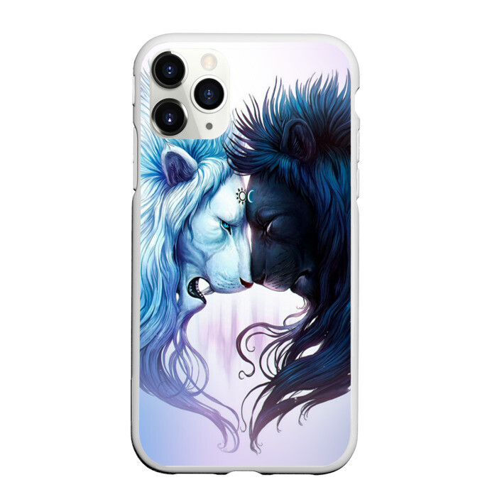 Чехол для iPhone 11 Pro матовый Lions love фото