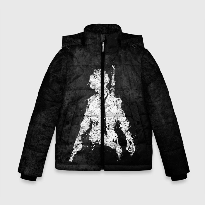 Зимняя куртка для мальчиков 3D PUBG брызги красок фото