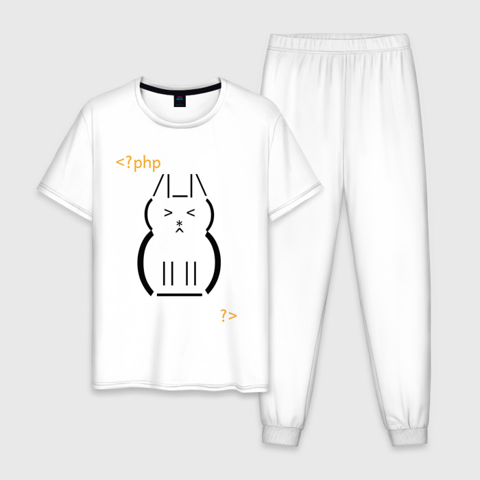Мужская пижама хлопок Котик в php фото