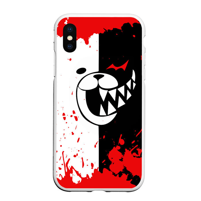 Чехол для iPhone XS Max матовый MONOKUMA Blood фото