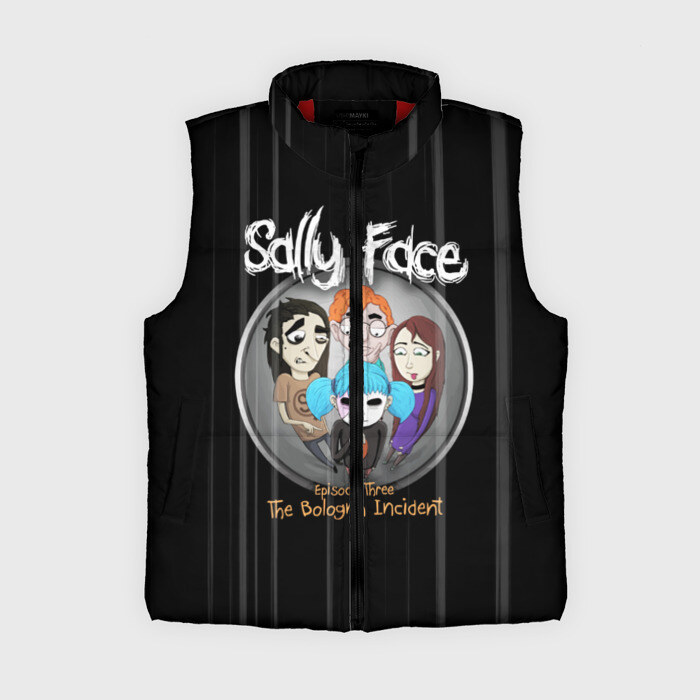 Женский жилет утепленный 3D Sally Face Episode Three фото
