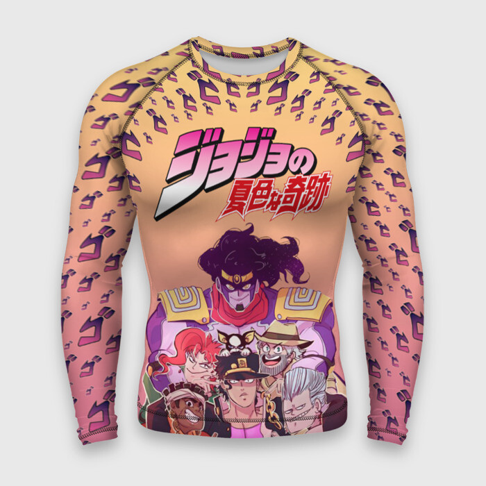 Мужской рашгард 3D JoJo (Со спиной) фото