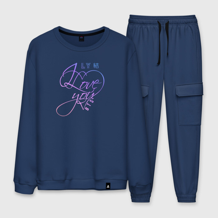 Мужской костюм хлопок BTS LOVE YOU фото