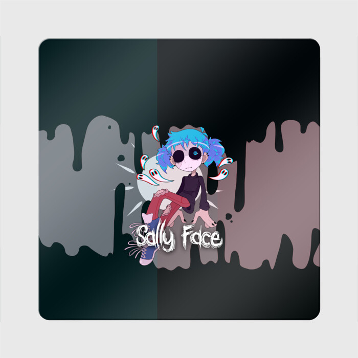Магнит виниловый Квадрат Sally Face фото
