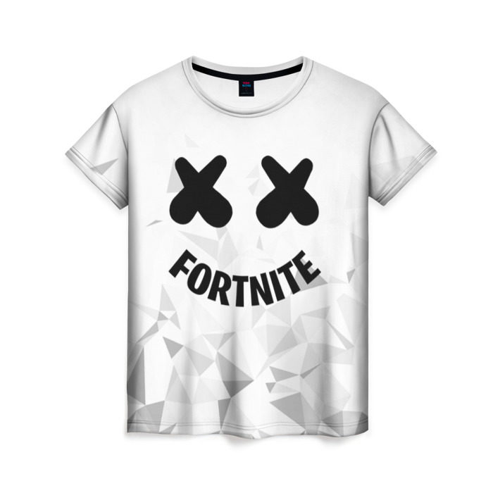 Женская футболка 3D FORTNITE x MARSHMELLO фото