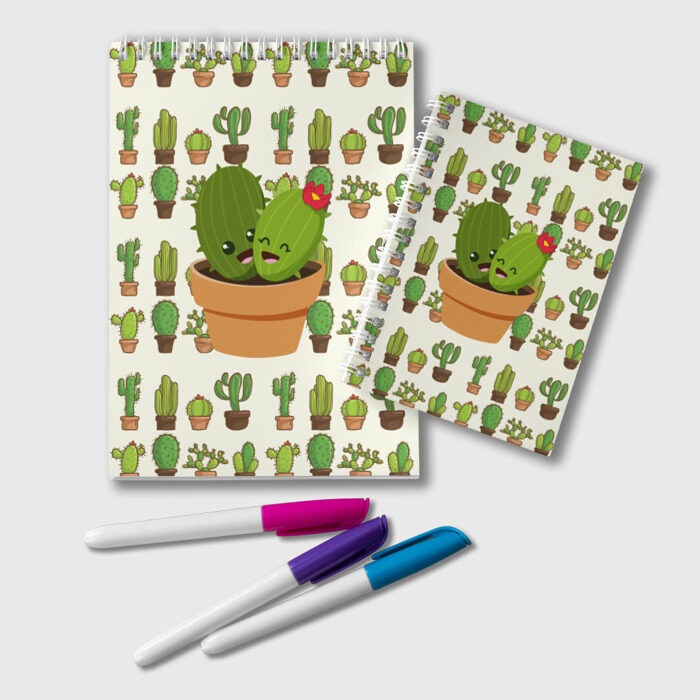 Блокнот Прикольные кактусы фото