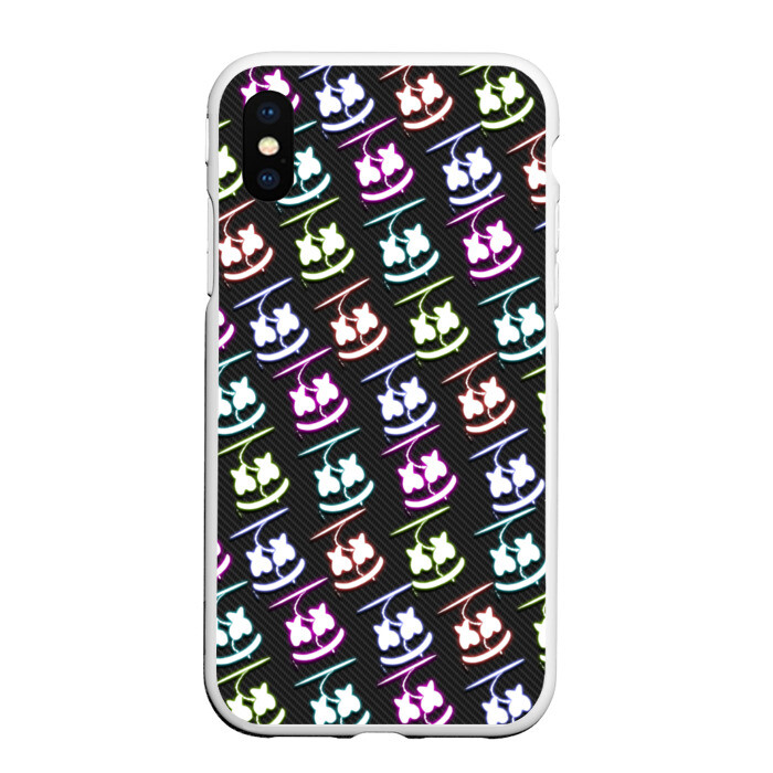 Чехол для iPhone XS Max матовый FORTNITE & MARSHMELLO фото