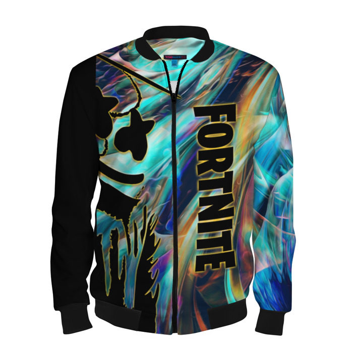 Мужской бомбер 3D Fortnite & Marshmello. фото