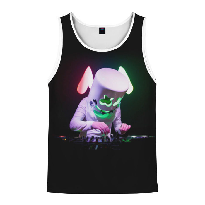 Мужская майка 3D Marshmello фото