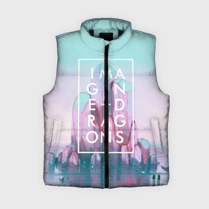 Женский жилет утепленный 3D Imagine Dragons фото