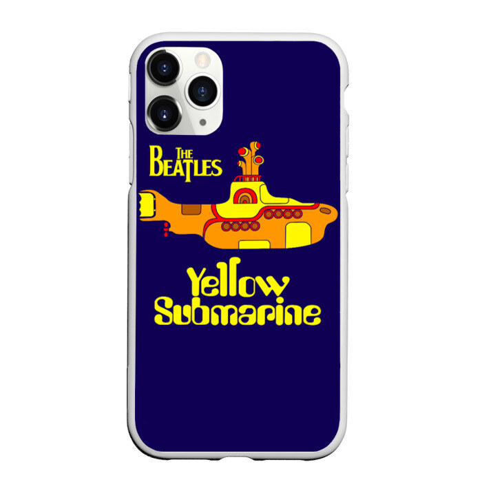 Чехол для iPhone 11 Pro матовый The Beatles Yellow Submarine фото