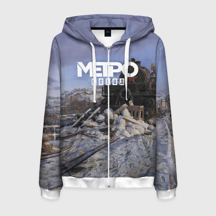 Мужская толстовка 3D на молнии Исход фото