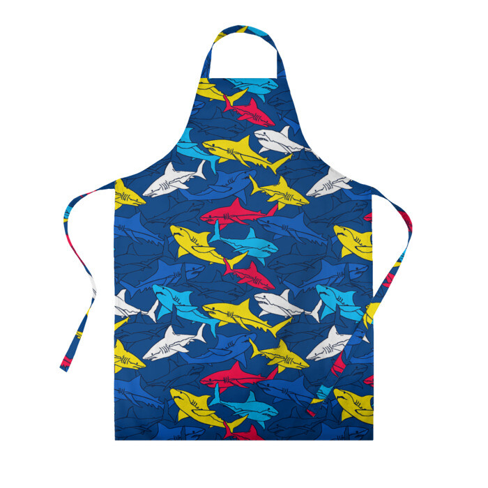 Фартук 3D Акулы фото
