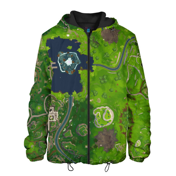 Мужская куртка 3D FORTNITE Map фото