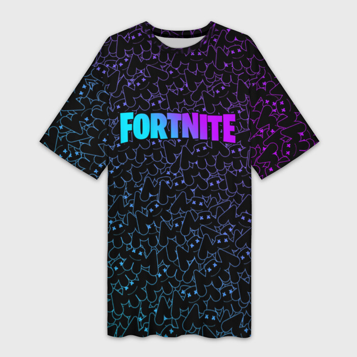 Платье-футболка 3D MARSHMELLO x FORTNITE фото
