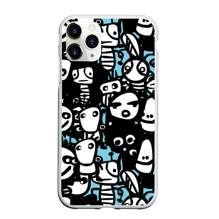 Чехол для iPhone 11 Pro матовый Человечки фото