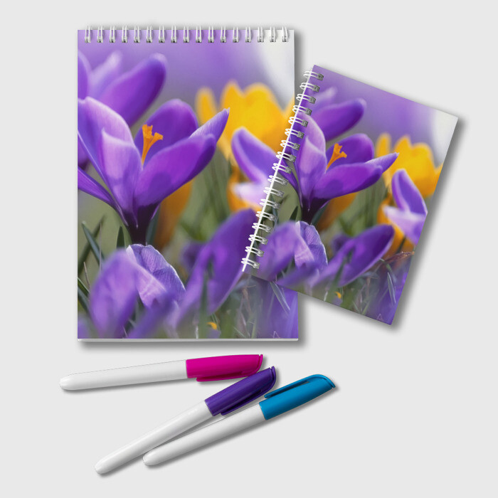 Блокнот Фиолетовые цветы фото