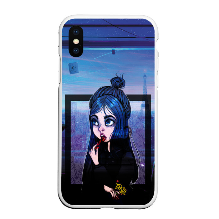 Чехол для iPhone XS Max матовый Билли Айлиш фото