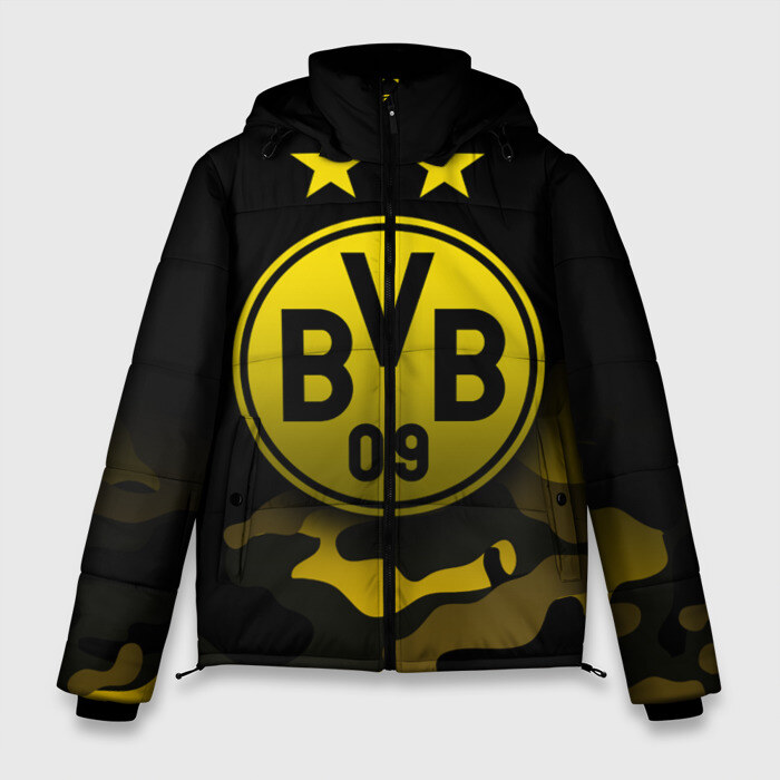 Мужская зимняя куртка 3D Боруссия Дортмунд фото
