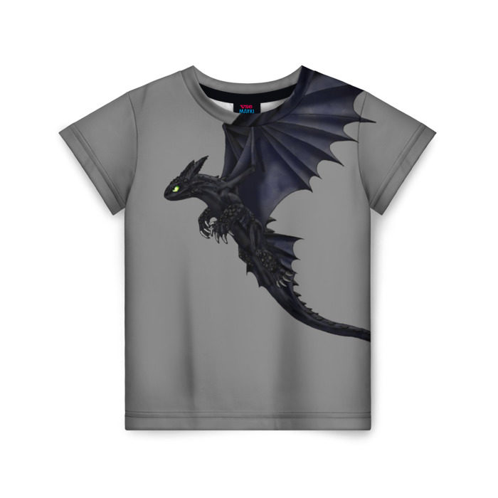 Детская футболка 3D Как приручить дракона фото