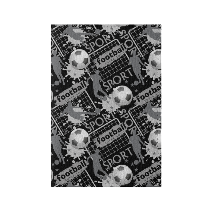 Обложка для паспорта матовая кожа Football фото