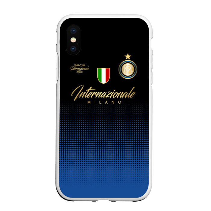Чехол для iPhone XS Max матовый Интер Милан фото