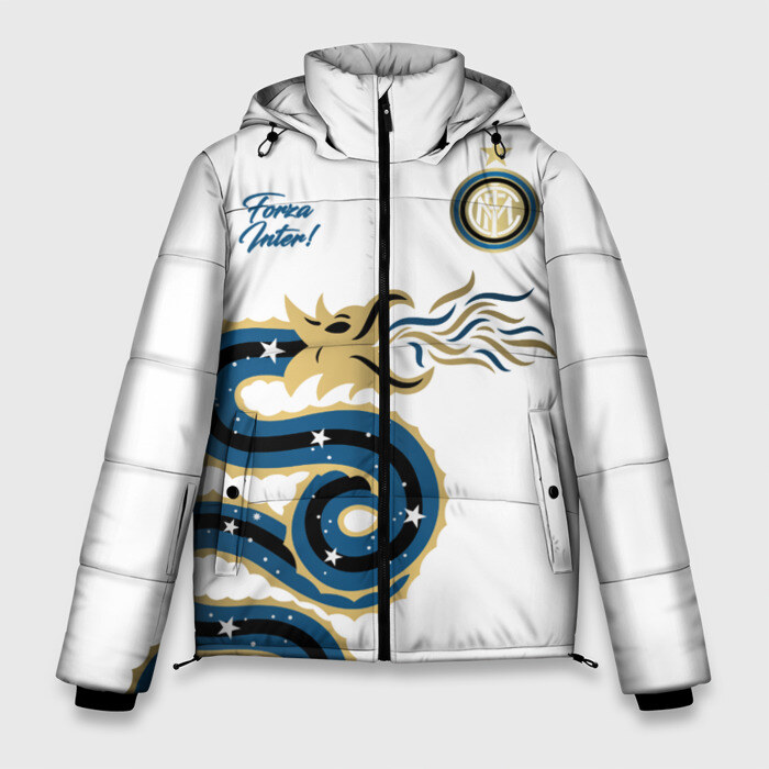 Мужская зимняя куртка 3D Интер Милан фото