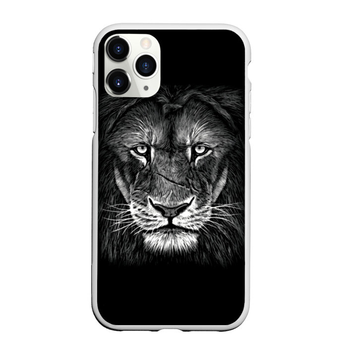 Чехол для iPhone 11 Pro матовый Lion Art фото
