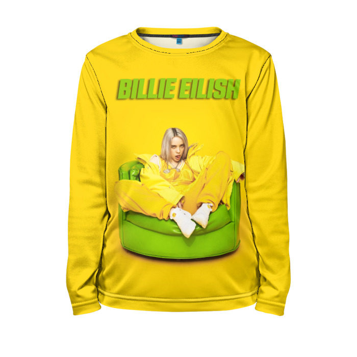 Детский лонгслив 3D Billie Eilish фото